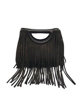 Rebecca Minkoff Fringe Handheld Suede & Leather Crossbody Bag